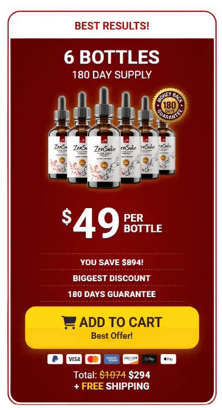 zensulin 6 bottles price